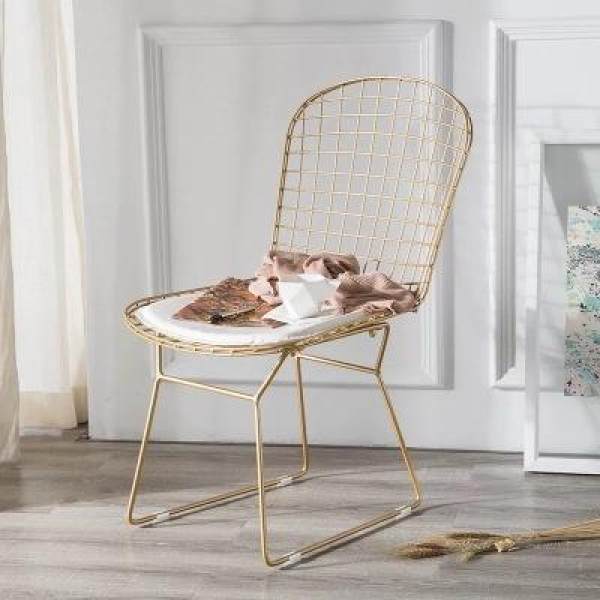 HYUNDAI Marble Dining-table Rectangular Table Household Small Apartment Dining Tables And Chairs Set Iron Art Creative Simple Table