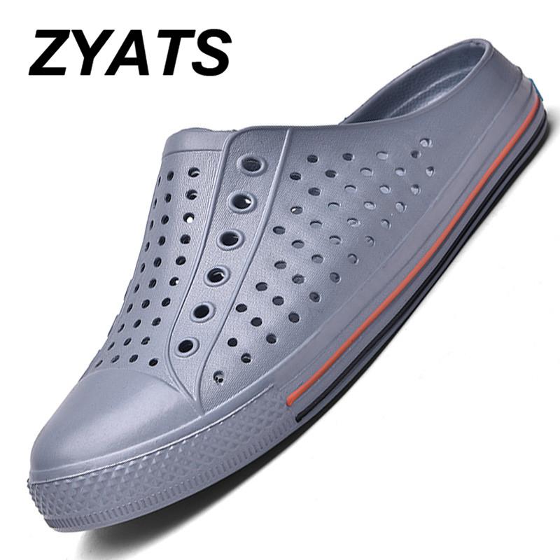 ZYATS ฤดูร้อนรองเท้าแฟชั่นรองเท้าลำลองรองเท้าบุรุษและสตรีรองเท้ากีฬาฮอลโลว์รองเท้าชายหาดบีชรองเท้าใส่รองเท้าแตะรองเท้าแตะแฟชั่นลากครึ่ง ZYATS ฤดูร้อนรองเท้าแฟชั่นรองเท้าลำลองรองเท้าบุรุษและสตรีรองเท้ากีฬาฮอลโลว์รองเท้าชายหาดบีชรองเท้าใส่รองเท้าแตะรองเท้าแตะแฟชั่นลากครึ่ง