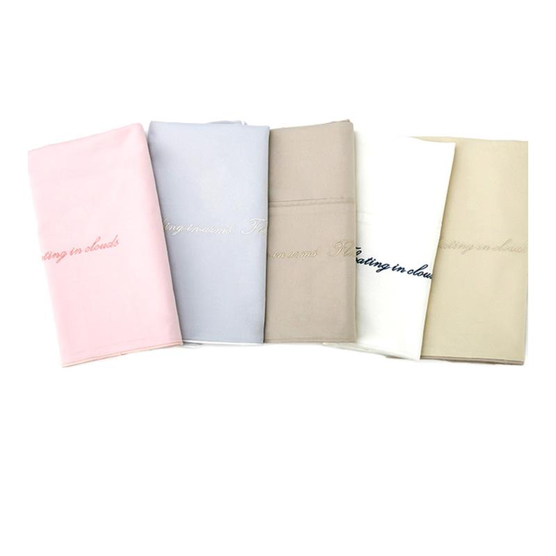 Ánh Sáng Mài Lông Vỏ Gối Cặp 100% Cotton Hai Người Màu Bộ Ruột Gối 100% Cotton 60 Vải Dệt Bằng Tơ Trên Giường Cung Cấp Vỏ Gối