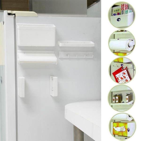 5 in 1 Multipurpose Magnetic Refrigerator Shelf - Kitchen Organizer - Kitchen Tools