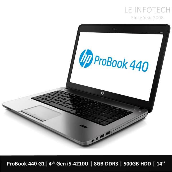 HP ProBook 440 G1 14 Laptop Intel Dual Core 4th Gen i5-4210U 1.7GHz 8GB RAM 500GB HDD Windows 10 Pro HDMI One month Warranty Used