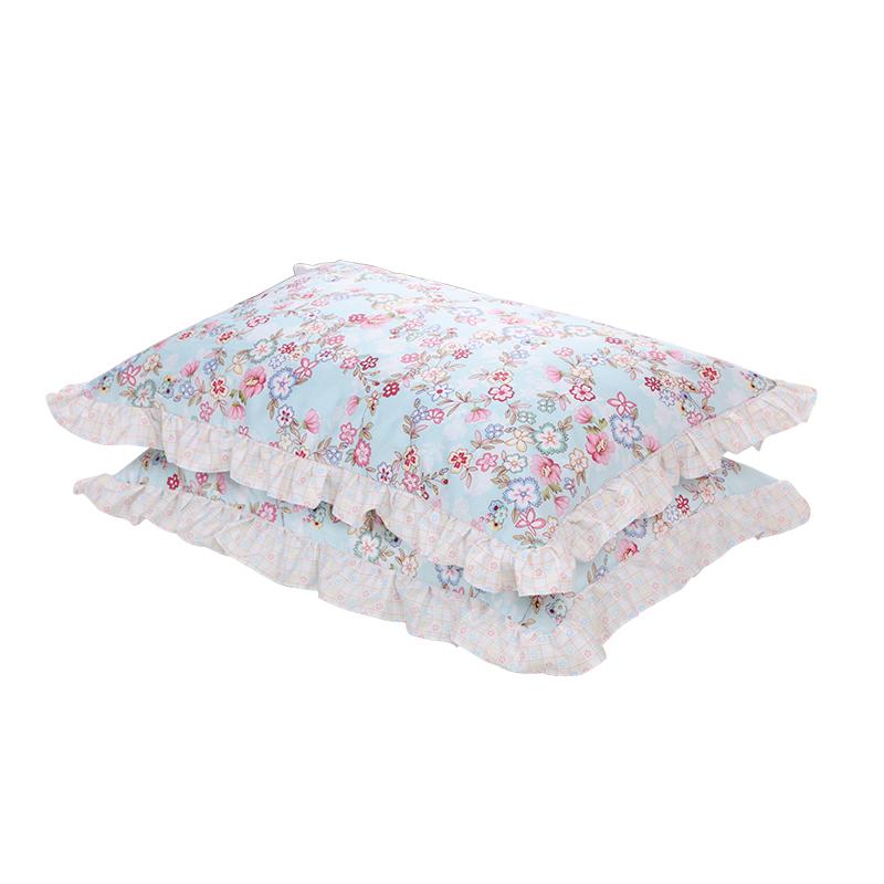 Kiểu Hàn Quốc Diềm Hoa Vỏ Gối 100% Cotton 48 74 Duy Nhất Người Lớn Giản Lược Vài Sinh Viên Bộ Ruột Gối 100% Cotton