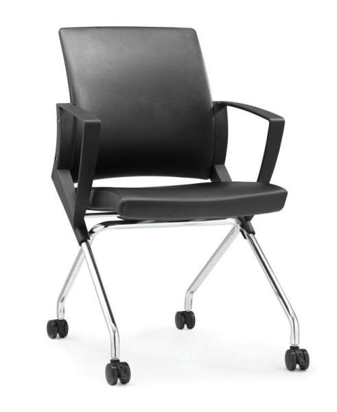 UMD PU Leather Foldable Chair Conference Room Chair Training Chair Office Chair K510