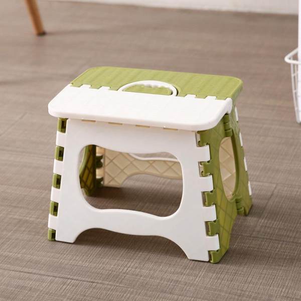 Home Color Plain Folding Stool Children Bathroom Stool Adult Queue Artifact Portable Plastic Folding Stool (SMALL)