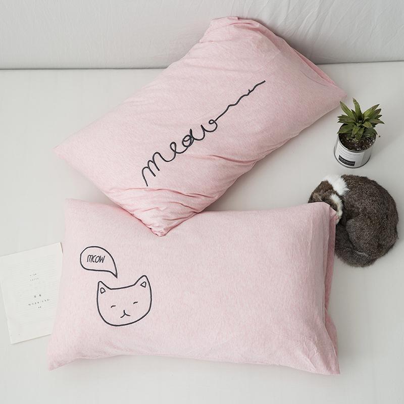 100% Cotton Bông Giặt Nước Thêu Hoa Vỏ Gối Cặp Duy Nhất Hai Người Vài Hoạt Hình 100% Cotton Vỏ Gối Trẻ Em Giản Lược