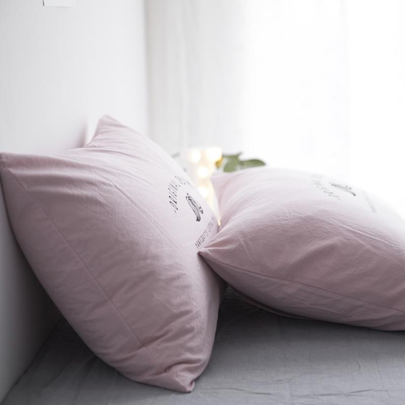 Một Cặp Phong Cách Bắc Âu Bông Giặt Nước 100% Cotton Hoa In Vỏ Gối 100% Cotton 48 * 74cm Đơn Gối Vỏ Bọc Trong Công Chúa