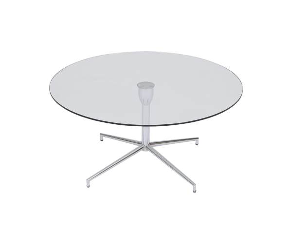 Salduba Chrome Tempered Glass Coffee Table