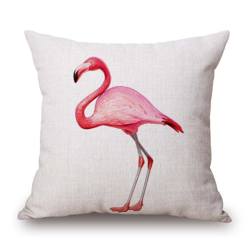 Bắc Âu Tối Giản Flamingo Dày Bông Gối Ôm Văn Phòng, Gối Tựa Gối Tựa Lưng Ô-tô Sô Pha Đệm Tựa Lõi Gối Tựa Lưng