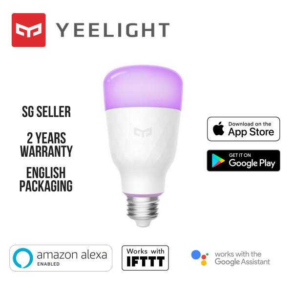 Yeelight Smart LED Wifi Smart Bulb E27 (2nd Generation) - Works with Google Home / Assistant, Amazon Alexa / Echo, IFTTT
