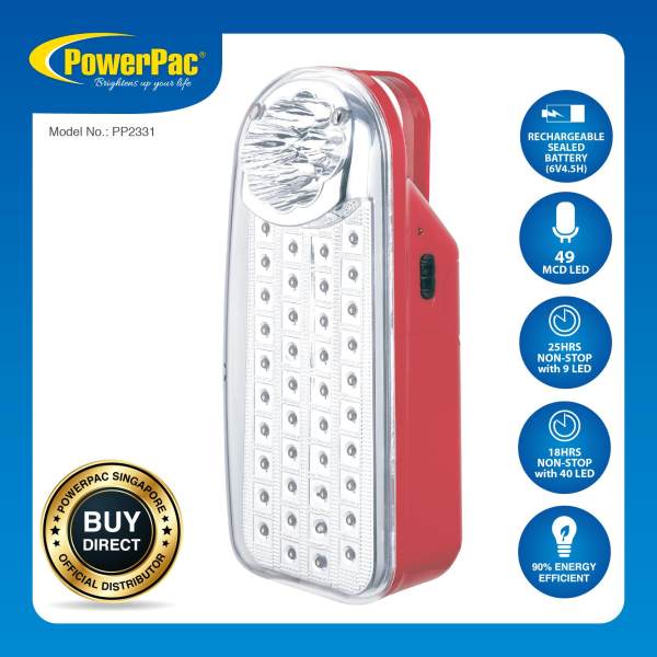PowerPac Rechargeable LED lantern & Flash light (PP2331)