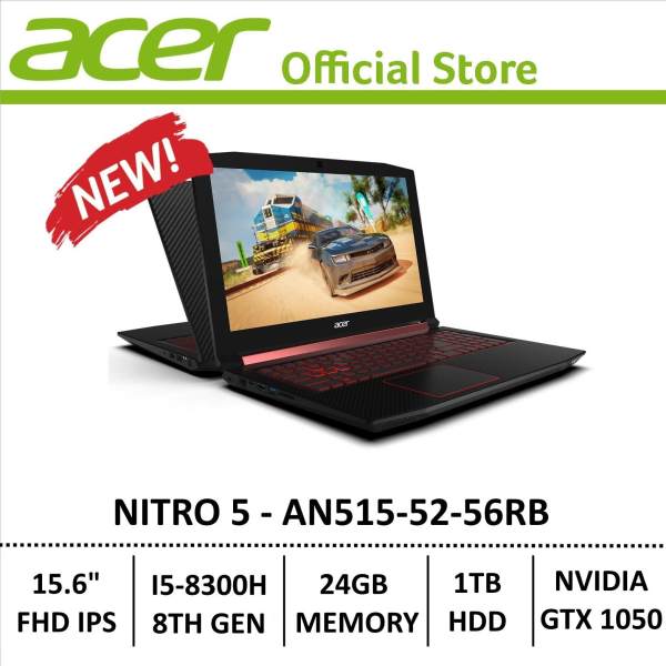 Acer Nitro 5 AN515-52-56RB Gaming Laptop - 8th Generation Core i5+ Processor with GTX 1050 Graphics (Optane Memory)