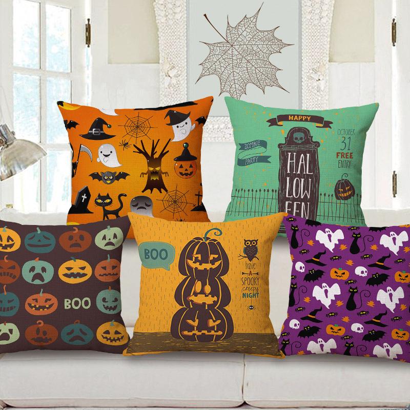 Điên Halloween Bông Gối Ôm Bộ Đệm Tựa Sô Pha Văn Phòng, Đệm Tựa Gối Tựa Lễ Hội Chủ Đề Gối Ôm Lõi