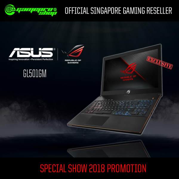 8th Gen ASUS GM501GM EXCLUSIVE (8th-Gen/512GB SSD/GTX 1060 6GB GDDR5) 15.6 With 144Hz Gaming Laptop *GSS PROMO*