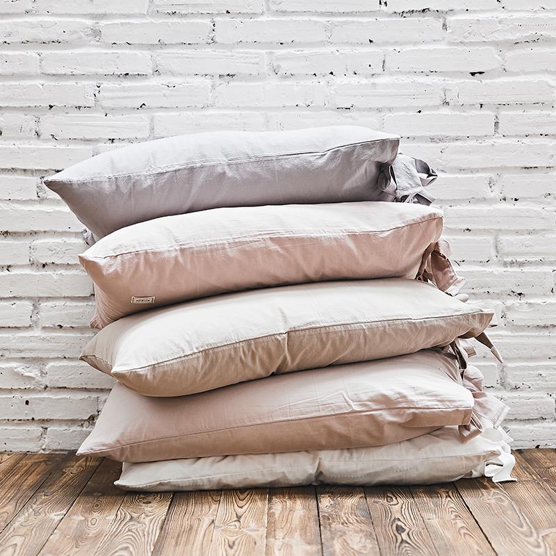 Bông Giặt Nước Nơ Bướm Vỏ Gối Nhà Dân Gió 100% Cotton Băng Tã 100% Cotton Lạnh Gió Đồ Dùng Gia Đình Với Vỏ Gối