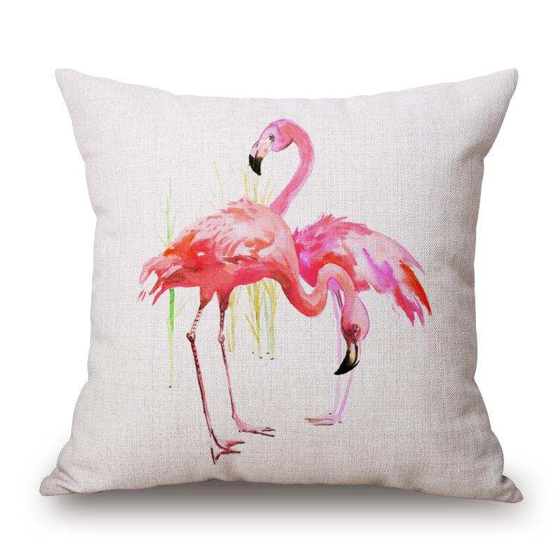 Bắc Âu Tối Giản Flamingo Dày Bông Gối Ôm Văn Phòng, Gối Tựa Gối Tựa Lưng Ô-tô Sô Pha Đệm Tựa Lõi Gối Tựa Lưng