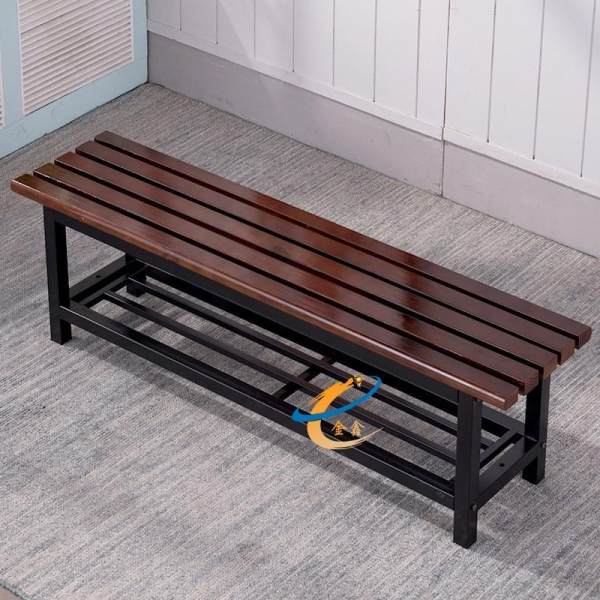KAILONG Park Chair Outdoor Bench Strip Solid Wood Stool Footstool Household Doorway against the Wall Stool Fitting Room Hugh