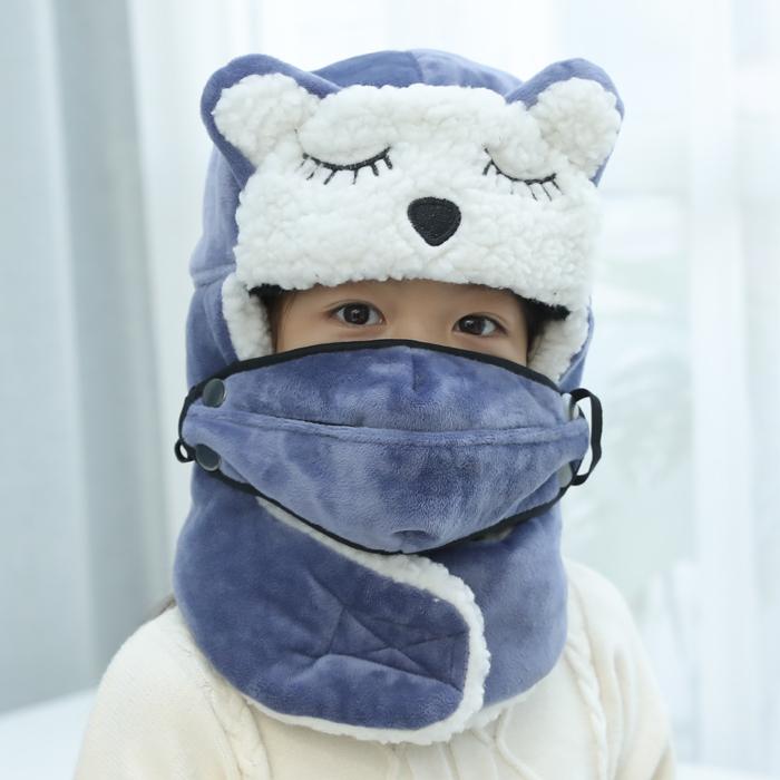 หมวกกันลมสไตล์เกาหลีหมวกกันหนาวฤดูใบไม้ร่วงและฤดูหนาววัน Petpet