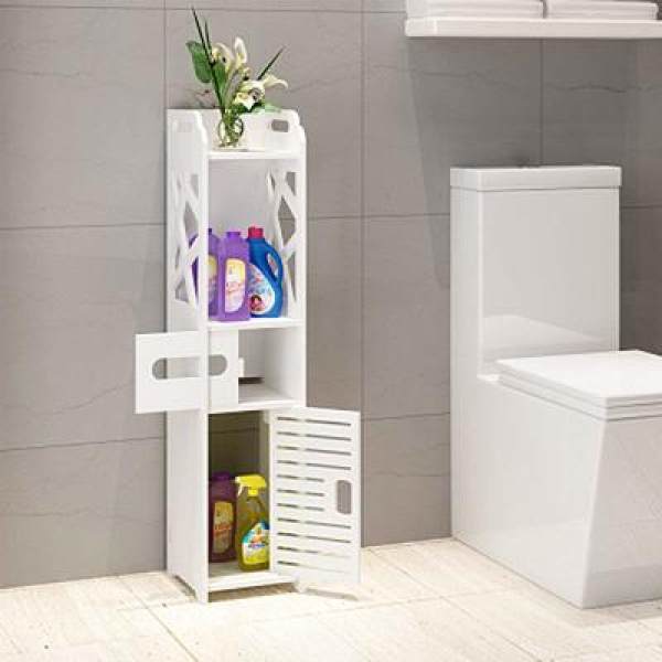 Bathroom Storage Cabinet Organizer Size 200x150x800 mm - Free Standing Bedroom Closet Shelves Shelf Rack