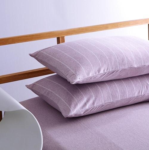 Không In Vân Sọc 100% Cotton Bông Thiên Trúc Vỏ Gối Tốt Bông Dệt Kim 100% Cotton Vỏ Gối 48X74 Cm