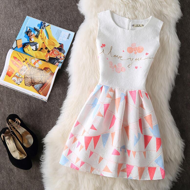 ชุดเดรสสั้นแขนกุดพิมพ์ลายกราฟฟิก ZASHION Premium Printed Dresses 2018 ชุดเดรสสั้นแขนกุดพิมพ์ลายกราฟฟิก ZASHION Premium Printed Dresses 2018