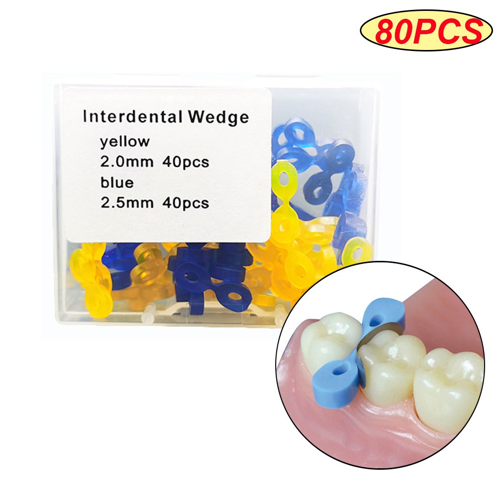 Pcs Box Dental Elastic Fixing Wedges Matrix Matrices Rubber Dam