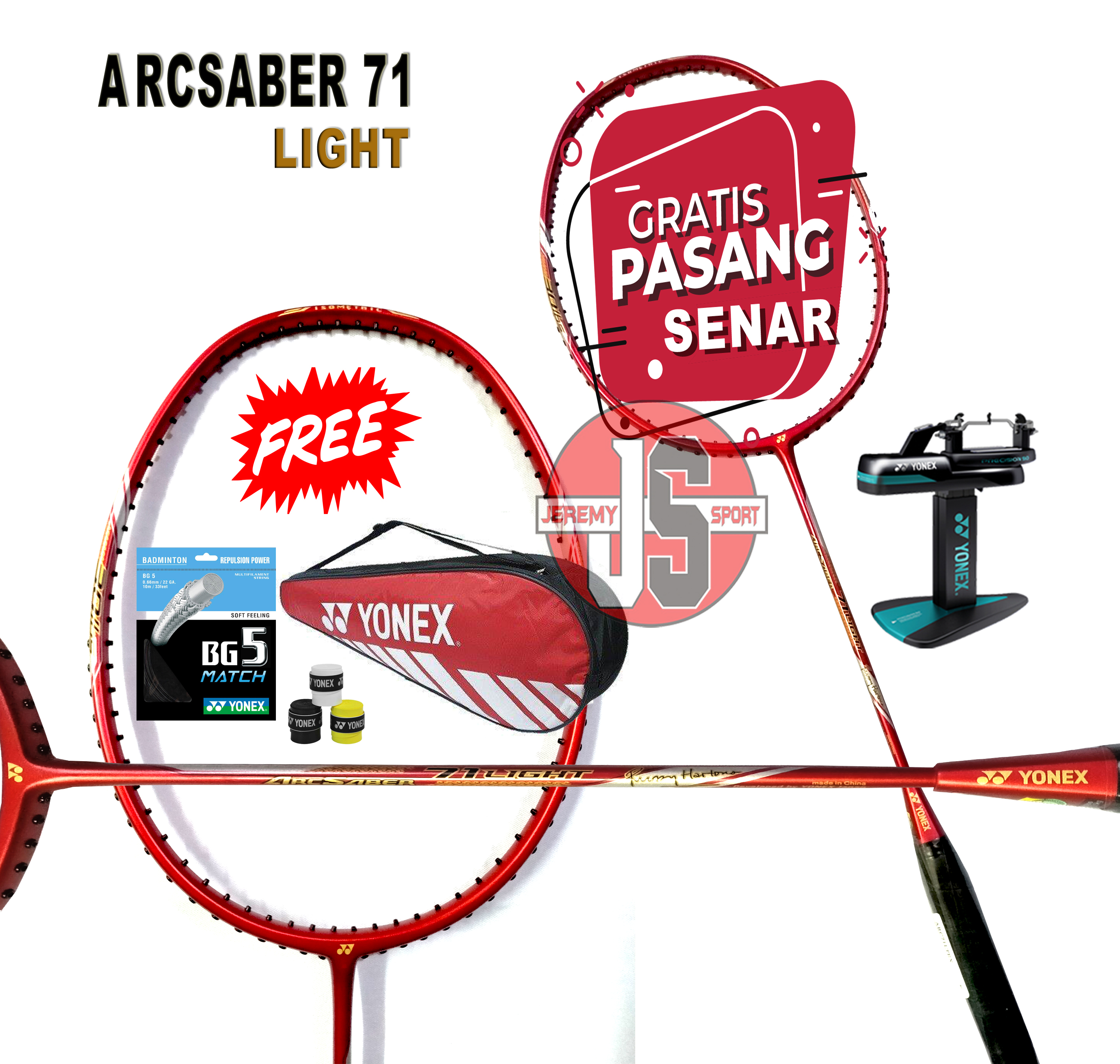 Raket Badminton Yonex Arcsaber 71 Light Rudi Hartono Lazada Indonesia