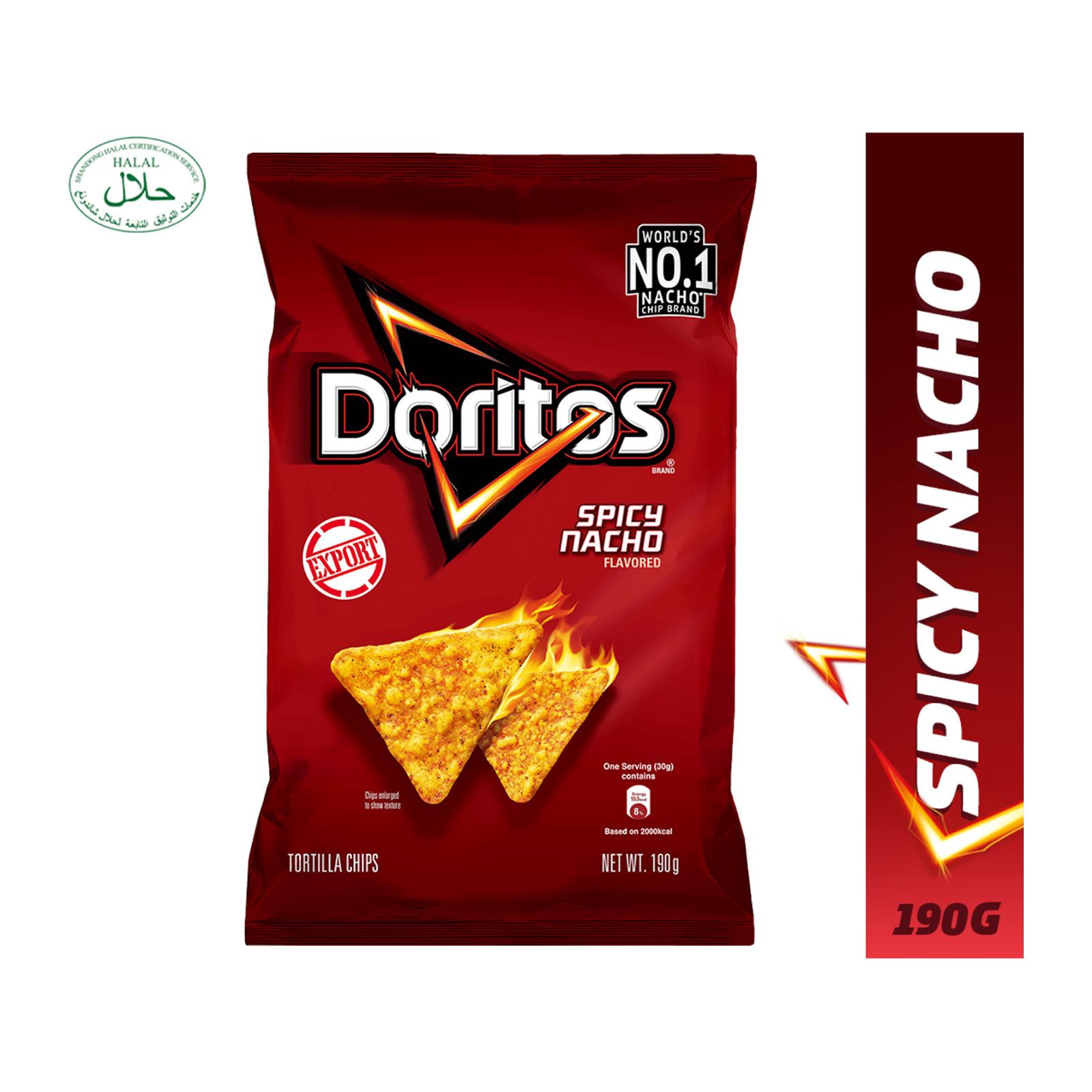 Doritos Spicy Nacho Tortilla Chips Snack 190g Lazada Singapore