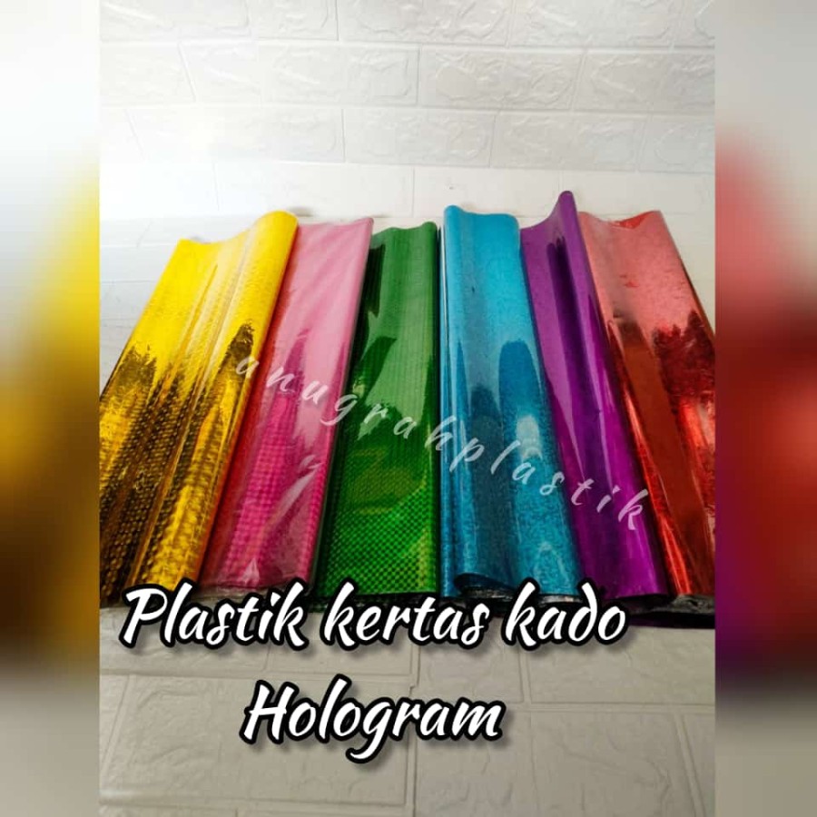 Platik Kertas Kado Hologram Plastik Souvenir Plastik Lembaran