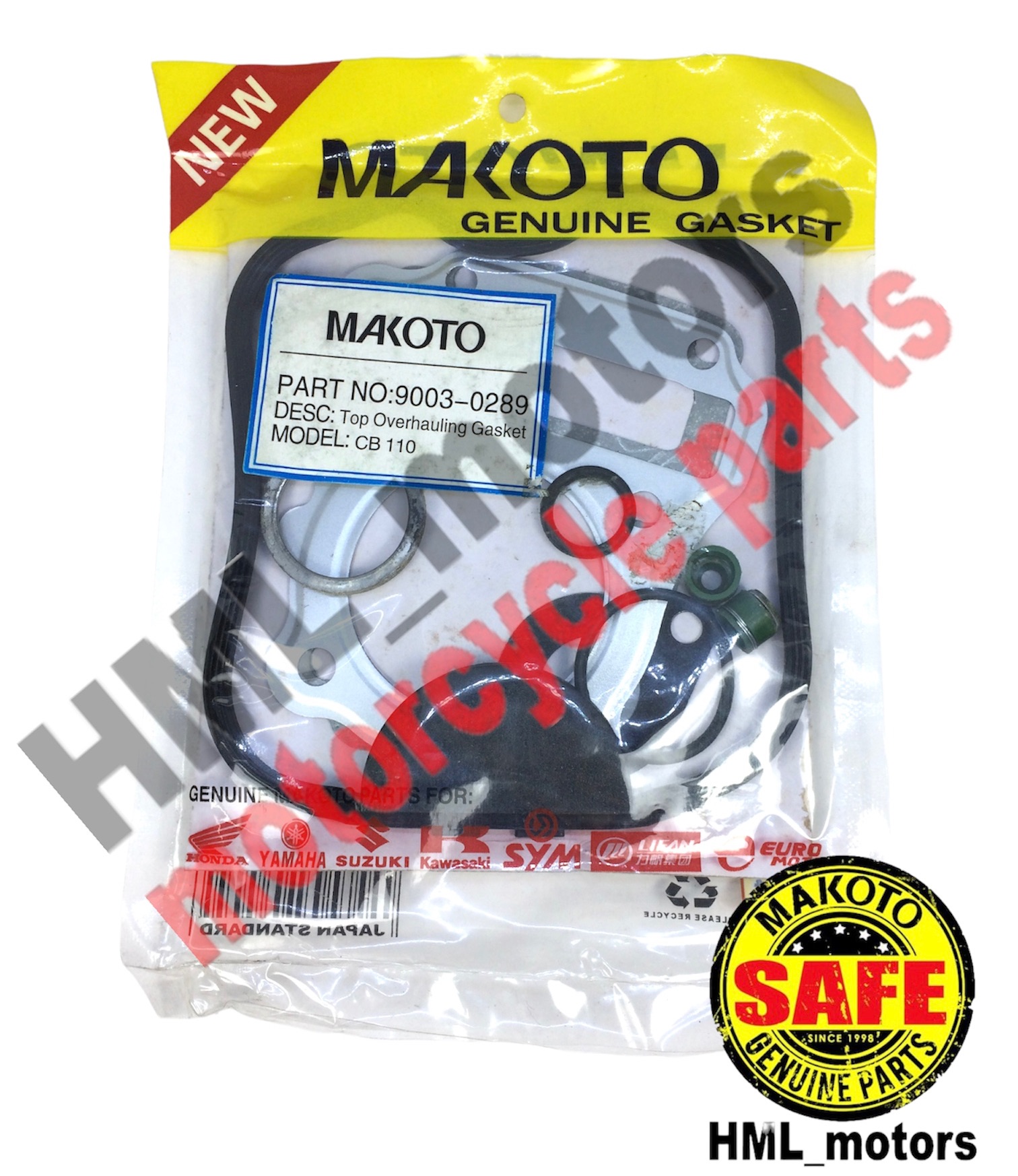 Honda CB110 Top Overhauling Gasket Makoto OEM Lazada PH