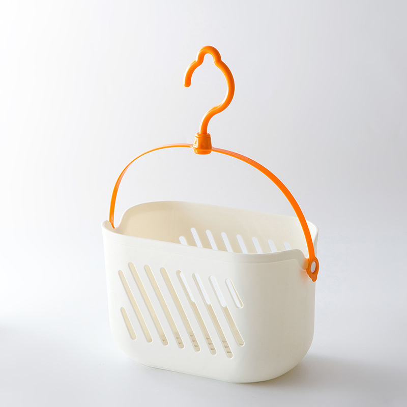 Hanging Basket For Bathroom Anti-Deformed Sundries Hanging Basket With Hook Soap Holder Kitchen Baskets Tub Corner Organizer