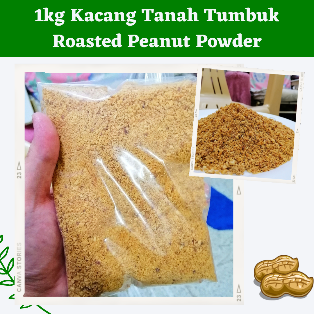 1kg Kacang Tanah Tumbuk 1kg Roasted Groundnuts Crushed 1kg 花生碎 花生粉