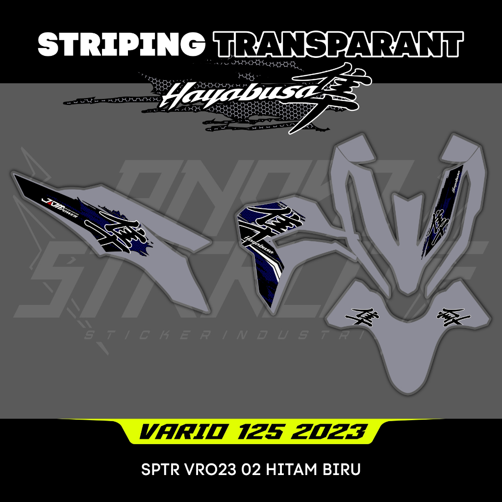 Striping Hayabusa Vario New Transparan Sticker Vario Stiker Decal Vario