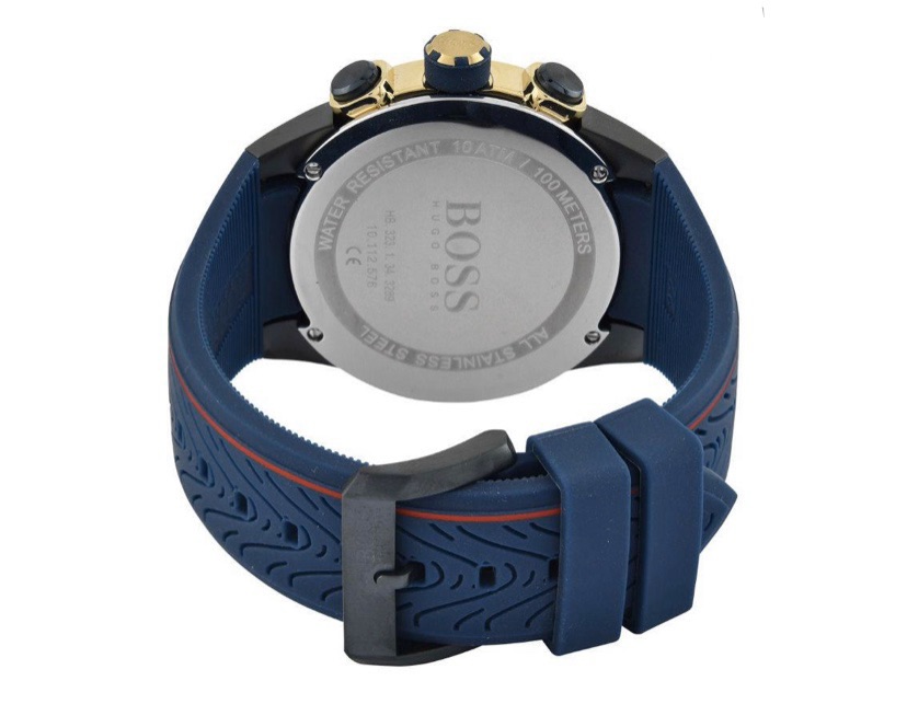 [Diskwento Tatak Panoorin]Hugo Boss Contemporary Blue Rubber Strap Watch  HB1513706 | Lazada PH