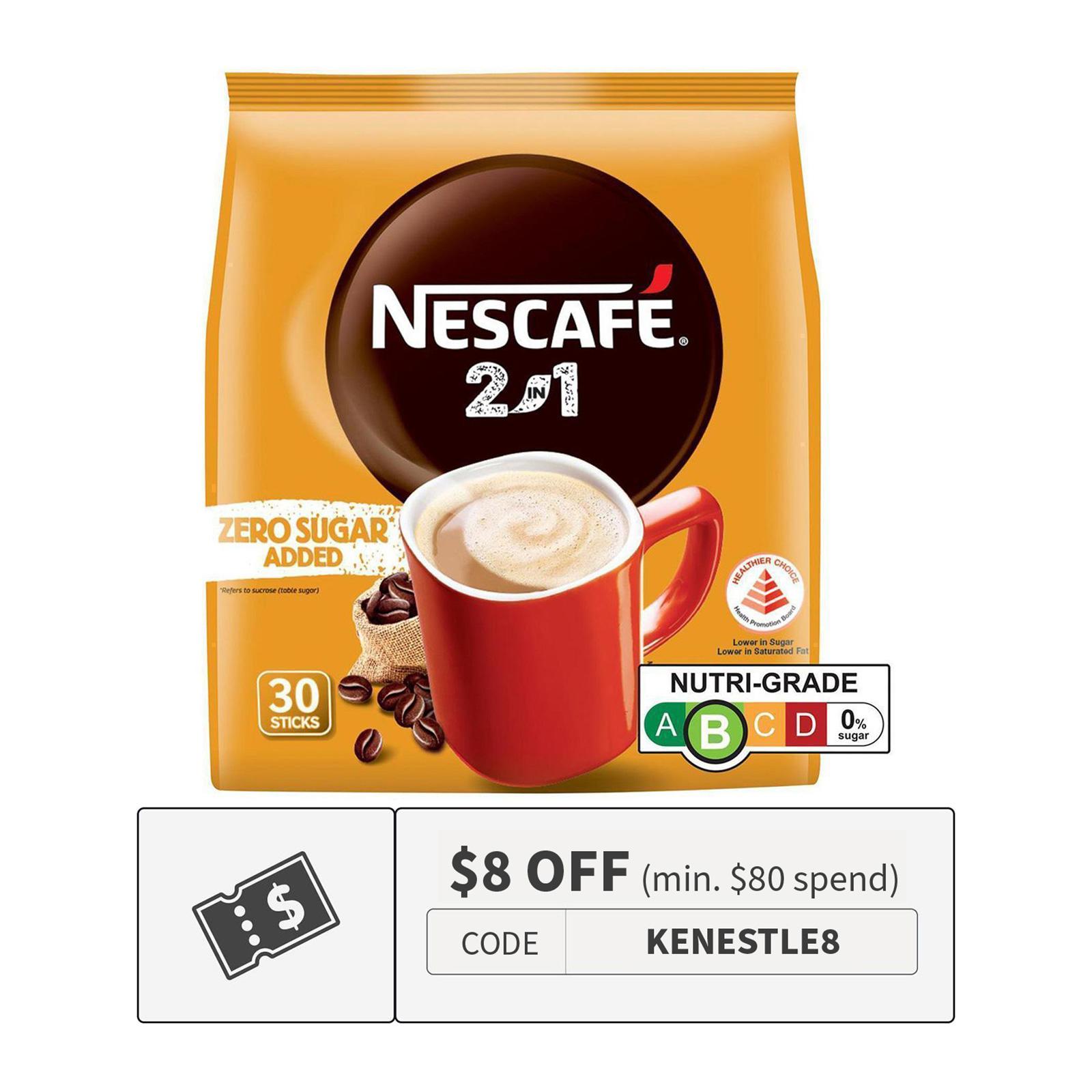 Nescafe Zero Sugar Added 2in1 Instant Coffee X30 Sachets Lazada Singapore