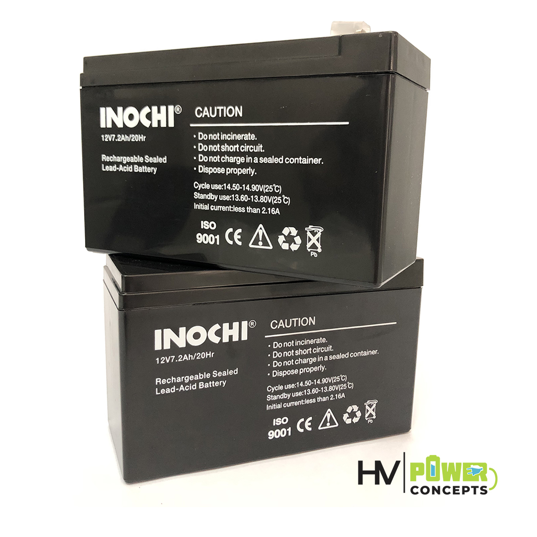 Inochi VRLA Battery 12v7 2ah Sealed Lead Acid Battery UPS Battery