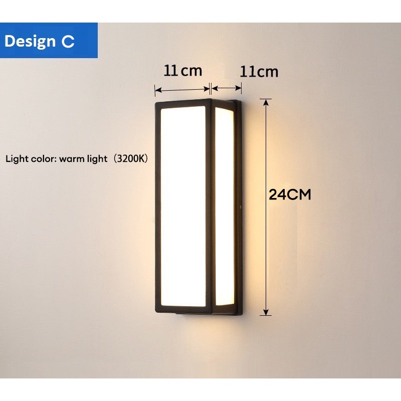 Wall Light Lampu Dinding Indoor Led Light Outdoor Waterproof Wall Lamp