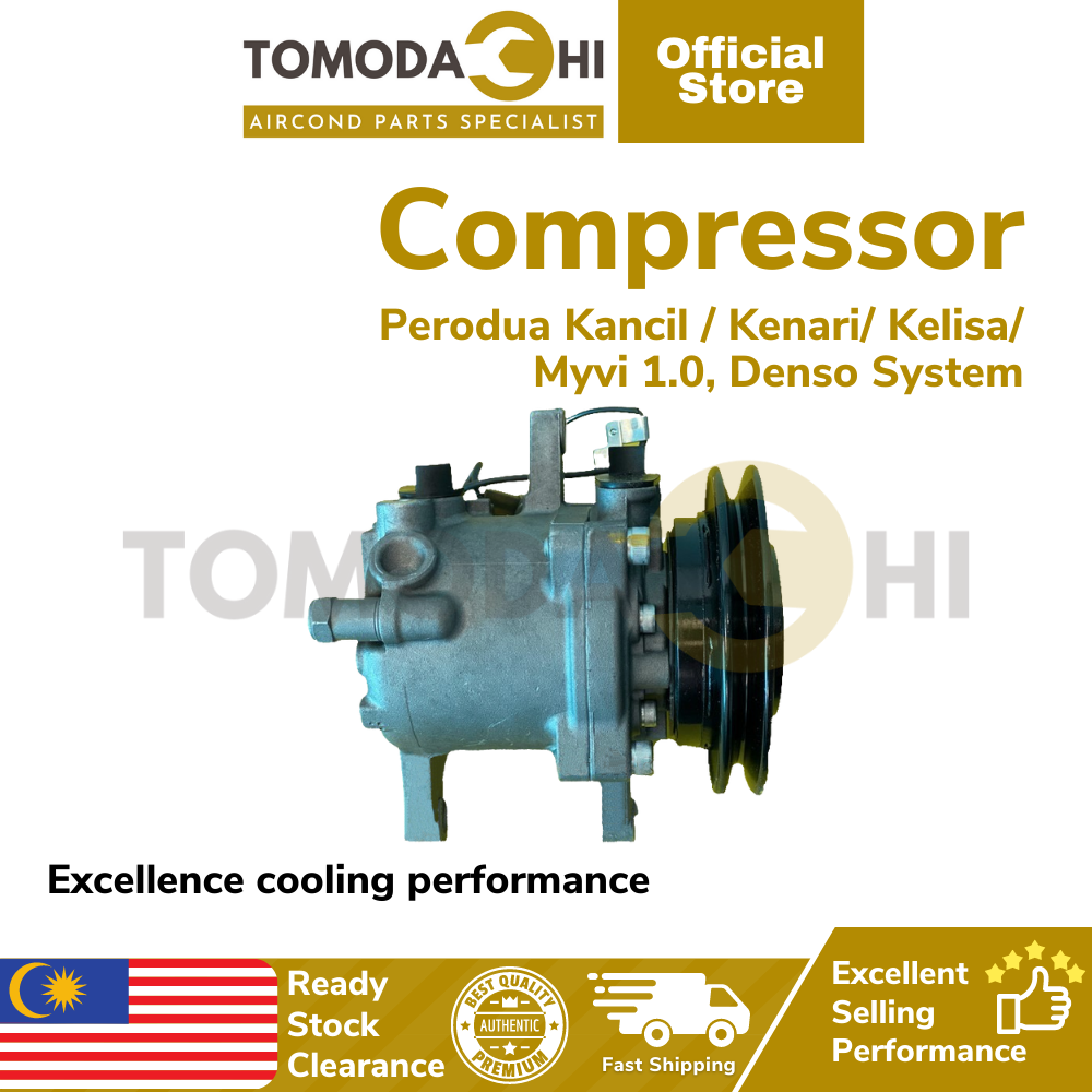 Tomodachi Car Aircond Compressor Denso Kancil Kenari Kelisa Myvi