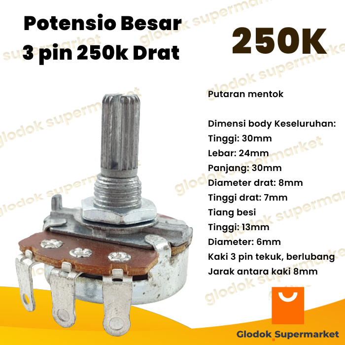 Potensio Besar Pin K Drat Mono Kaki Tekuk Lazada Indonesia