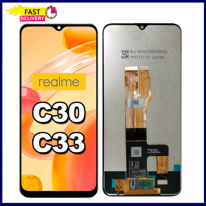 LCD REALME C30 Realme C33 Original Full Set For Glass TouchScreen