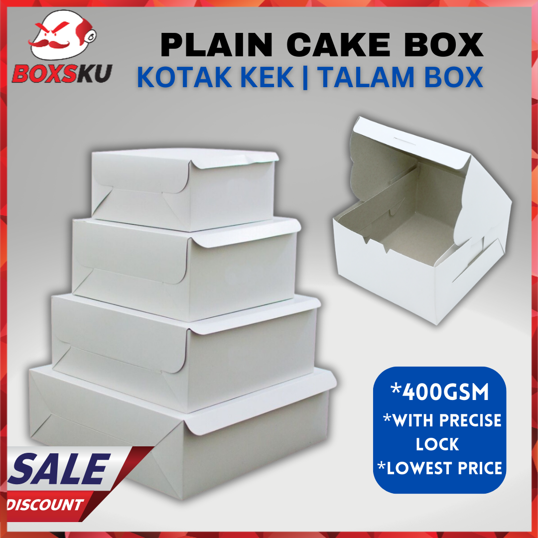 Ready Made Cake Box Talam Box EXTRA THICK Pizza Box Kotak Kuih