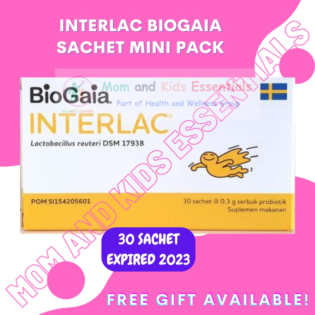 INTERLAC BIOGAIA SACHET MINI PACK 30 SACHET VITAMIN PENCERNAAN BAYI