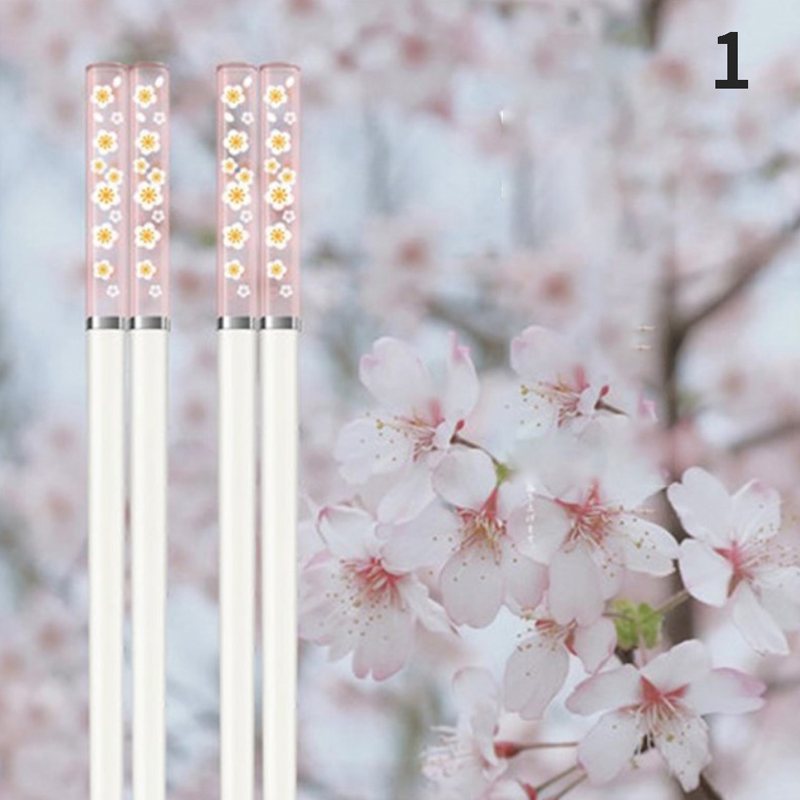 Amber Japanese Chopsticks Antibacterial Anti-slip Temperature Resistant