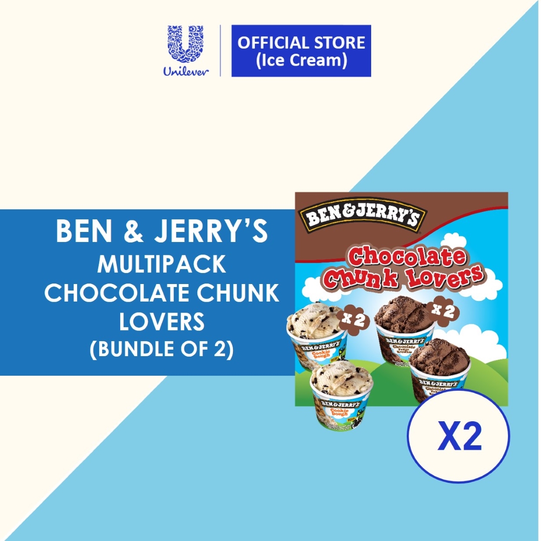 Ben Jerry S Mini Multipack Ice Cream 4 X 100ml Bundle Of 2 Lazada