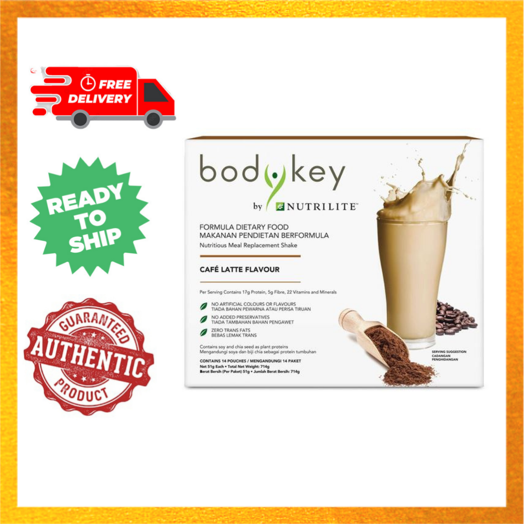 Amway Bodykey By Nutrilite Meal Replacement Shake Caf Latte Lazada