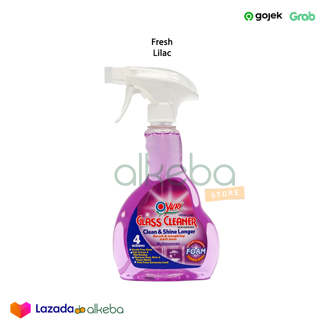 YURI GLASS CLEANER SPRAY Cairan Pembersih Kaca 500 Ml Lazada Indonesia