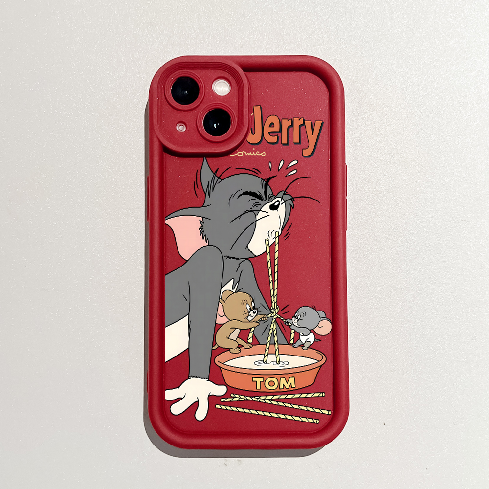ZCSIBORUI For Infinix Smart Hot I Back Cover Cartoon Tom And Jerry Pattern Soft Camera