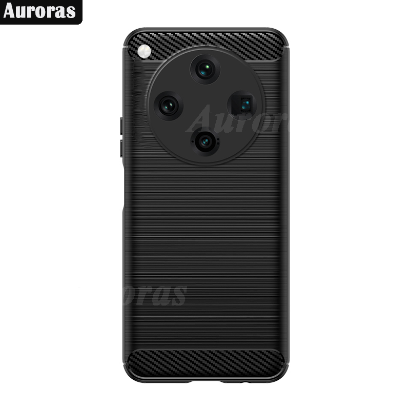 For OPPO Find X8 Pro Phone Case Carbon Fiber Soft TPU Silicone Anti-fingerprint Shockproof Business Protection for OPPO Find X8 Cover Casing HP