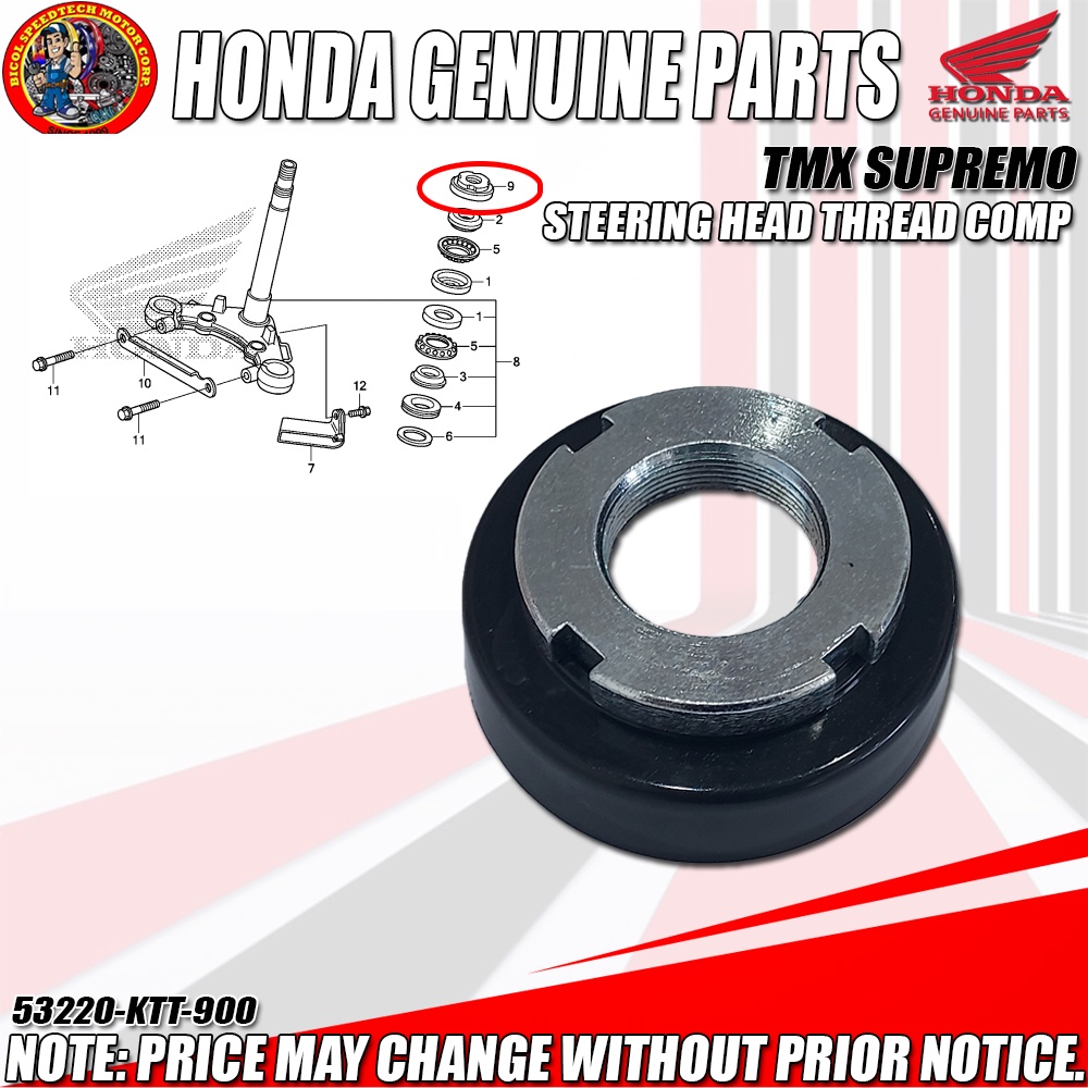 Tmx Supremo Steering Head Thread Comp Hpi Genuine Ktt