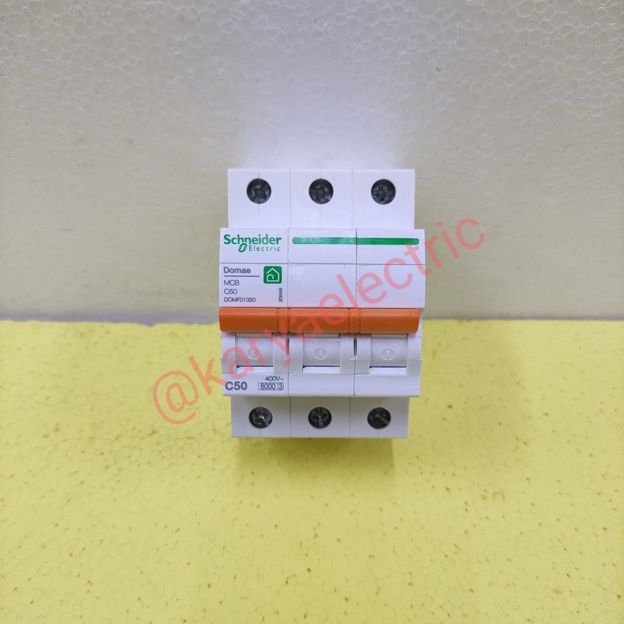 MCB SCHNEIDER 3PHASE 50AMPERE 3P 50A 3 PHASE 50 AMPERE DOMAE ORIGINAL