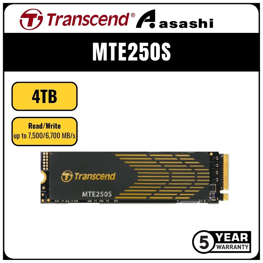 Transcend MTE250S W O Heatsink MTE250H With Heatsink 1TB 2TB